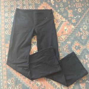 Black Gap Body Lowrise Flare Leggings
